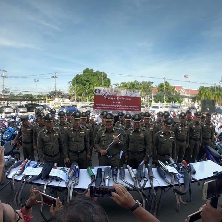 Полиция конфисковала несколько сотен мотоциклов