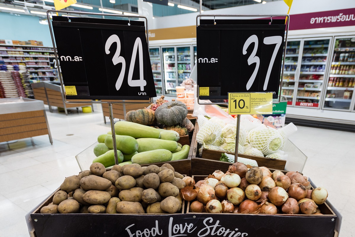 1 килограмм картошки в Таиланде стоит 34 бата или 68 рублей