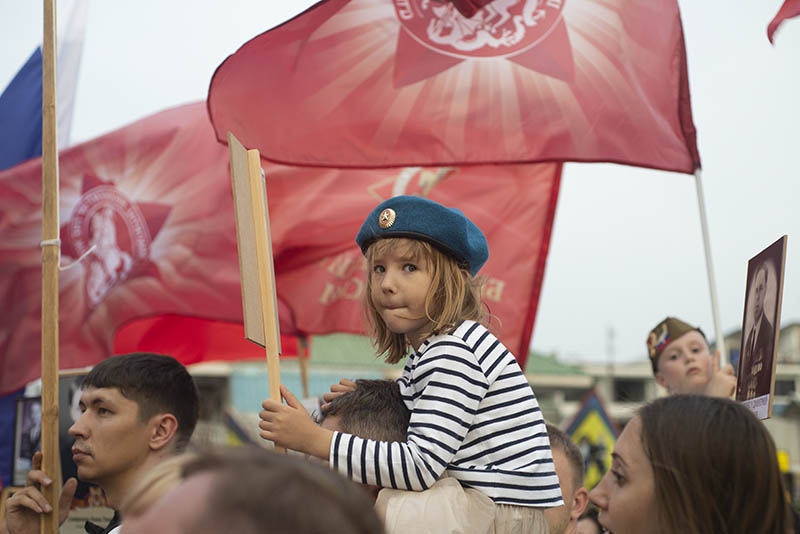 Фотографии с шествия на Пляжной улице Паттайи в честь Дня Победы