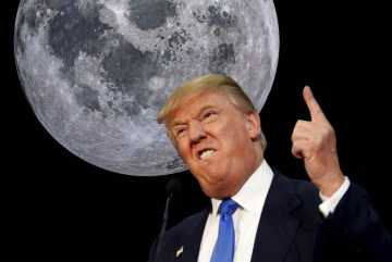 Изображение для анонса к статье - Новости: Трамп "упал" с луны? Коронавирусу в США не до луны