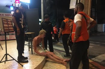 Полиция арестовала голого фаранга в Паттайе