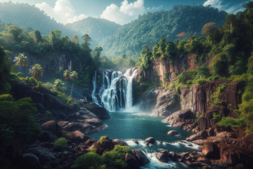 Изображение для анонса к статье - Живописный водопад Ко Чанг: Очарование неземной природы Таиланда