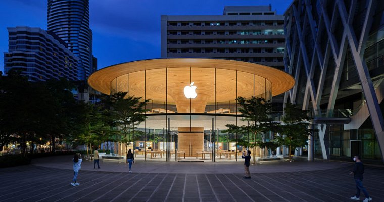 Apple Central World -  второй розничный магазин продукции Apple открыт в Бангкоке