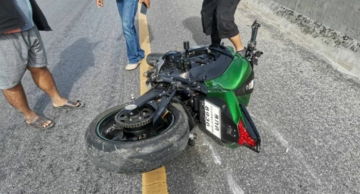 Изображение для новостной статьи - Жесткая авария на мотоцикле произошла в Таиланде - водителя порвало на две части
