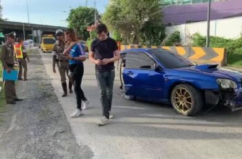 Тайская пара чудом выжила в автомобильной аварии