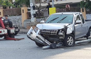На улице Таппрая в Паттайе произошло ДТП без жертв