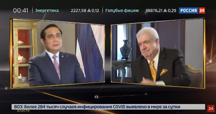 Изображение для новостной статьи - Интервью Премьер-министра Таиланда на телеканале Россия 24