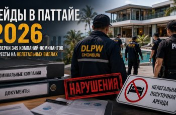 Анонос изображения к новости Рейды в Паттайе 2026: проверки 349 компаний-номинантов и аресты на нелегальных виллах
