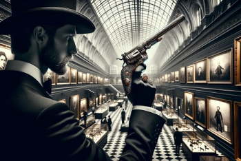Выстрел из прошлого: Раритетный пистолет в действии в музейных стенах Москвы