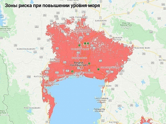 Изображение для новостной статьи - ‍Бангкок может перестать быть столицей из-за повышения уровня моря