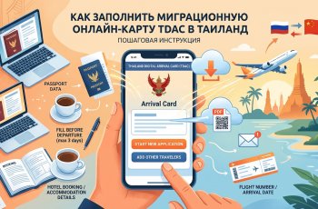 Как заполнить миграционную онлайн-карту TDAC в Таиланд: пошаговая инструкция