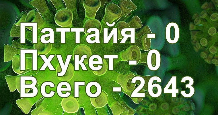 Хорошие новости в Таиланде: на Пхукете и в Паттайе за 15 апреля нет новых зараженных